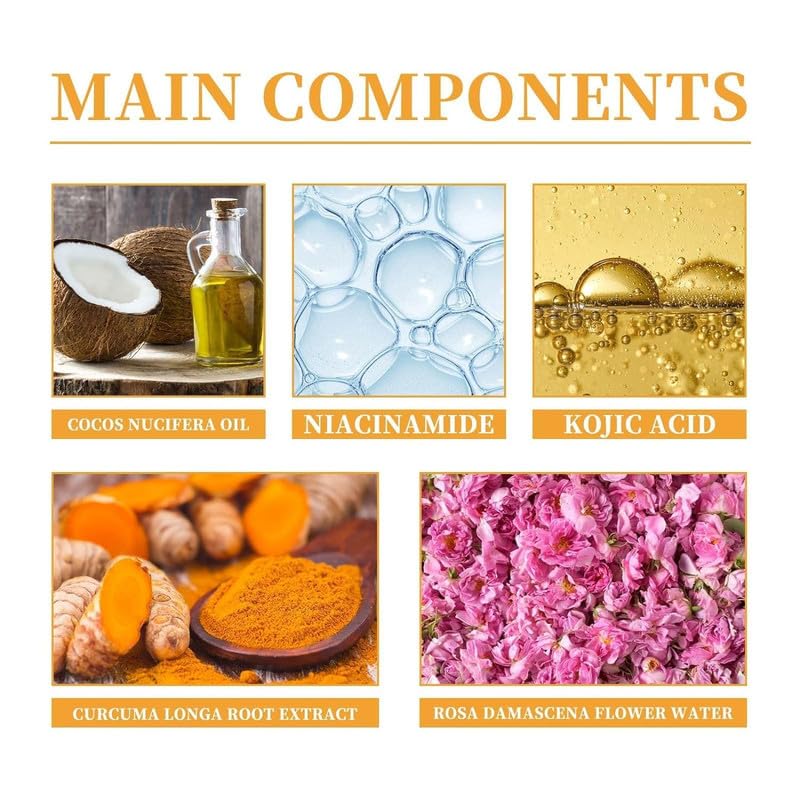 tropame 1Pcs Turmeric Facial Cleanser,Urmeric Facial Cleanser