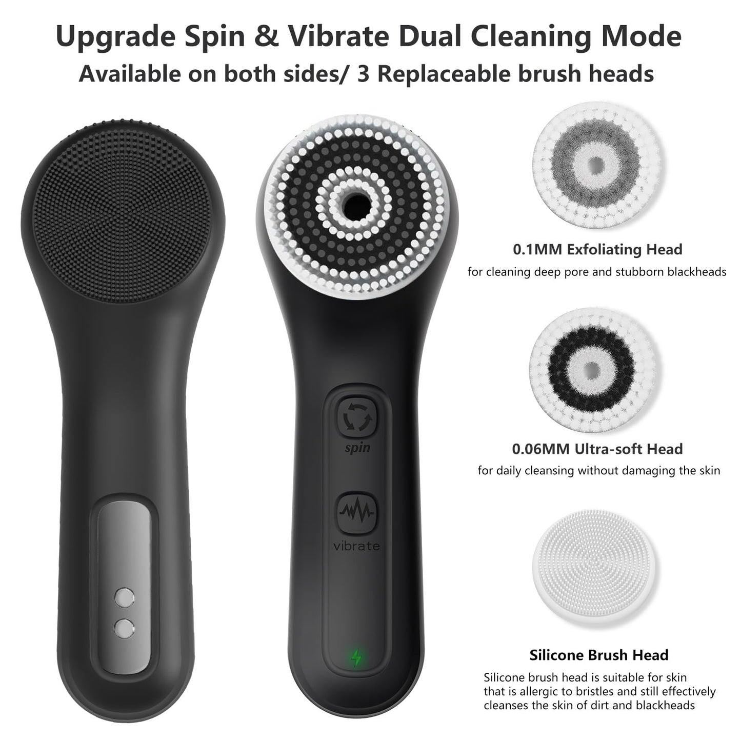 WOVAZUS Vibrating and Rotating Face Scrubber