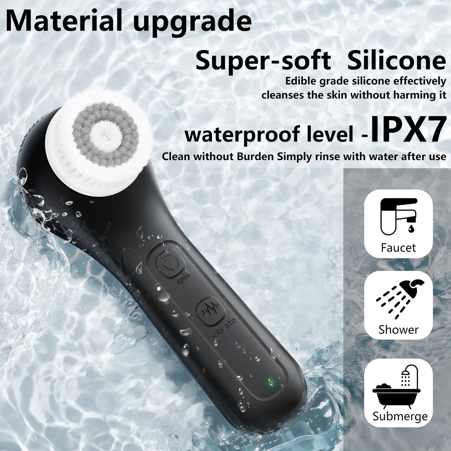 WOVAZUS Vibrating and Rotating Face Scrubber
