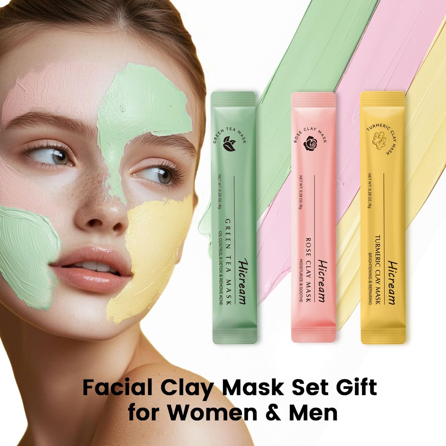 Hicream Turmeric Vitamin C Clay Mask with Kaolin Clay and Turmeric for Dark Spots