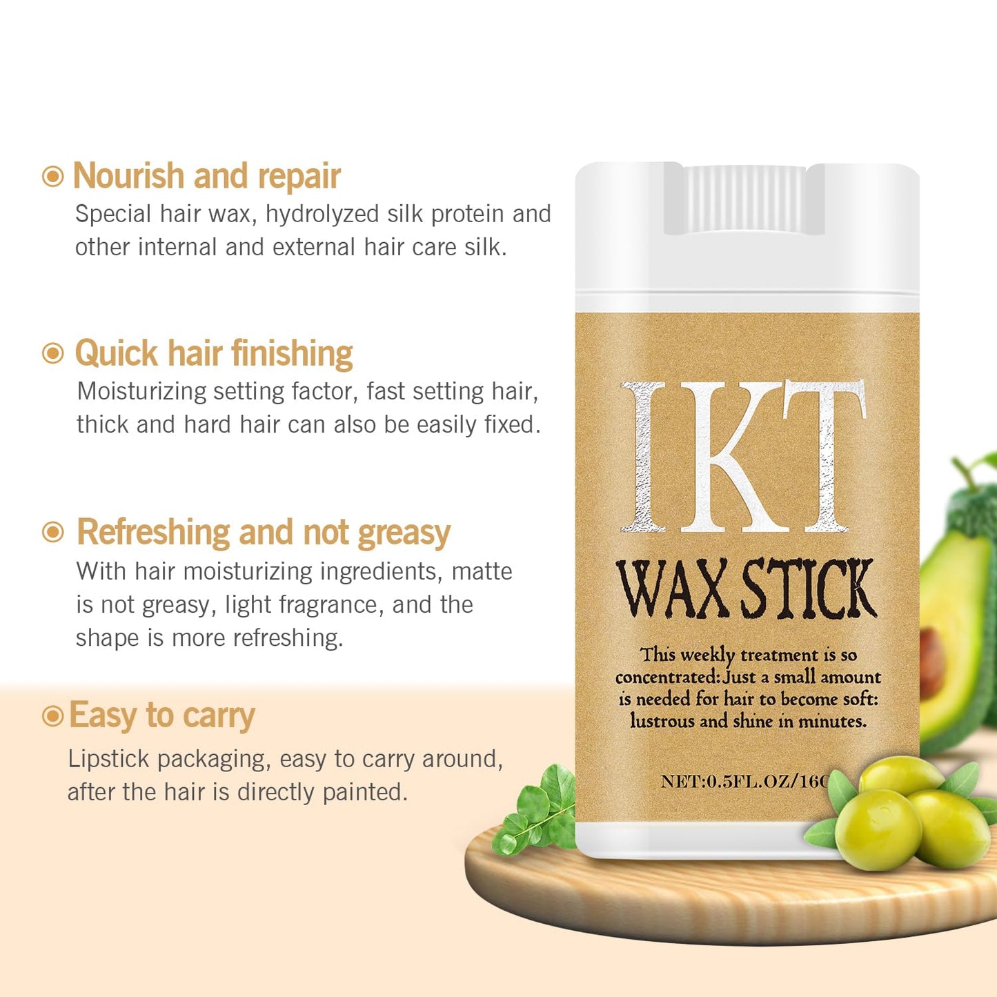 Hair Wax Stick, Wax Stick for Hair(2.7 Ounce)