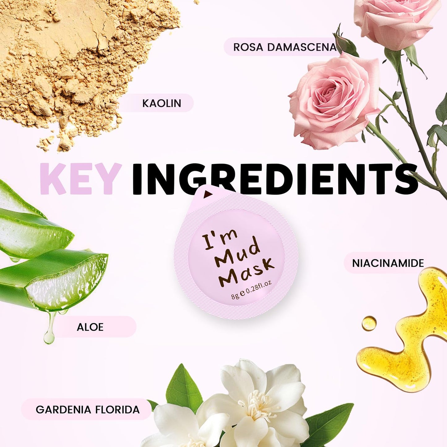 Hicream Turmeric Vitamin C Clay Mask with Kaolin Clay and Turmeric for Dark Spots