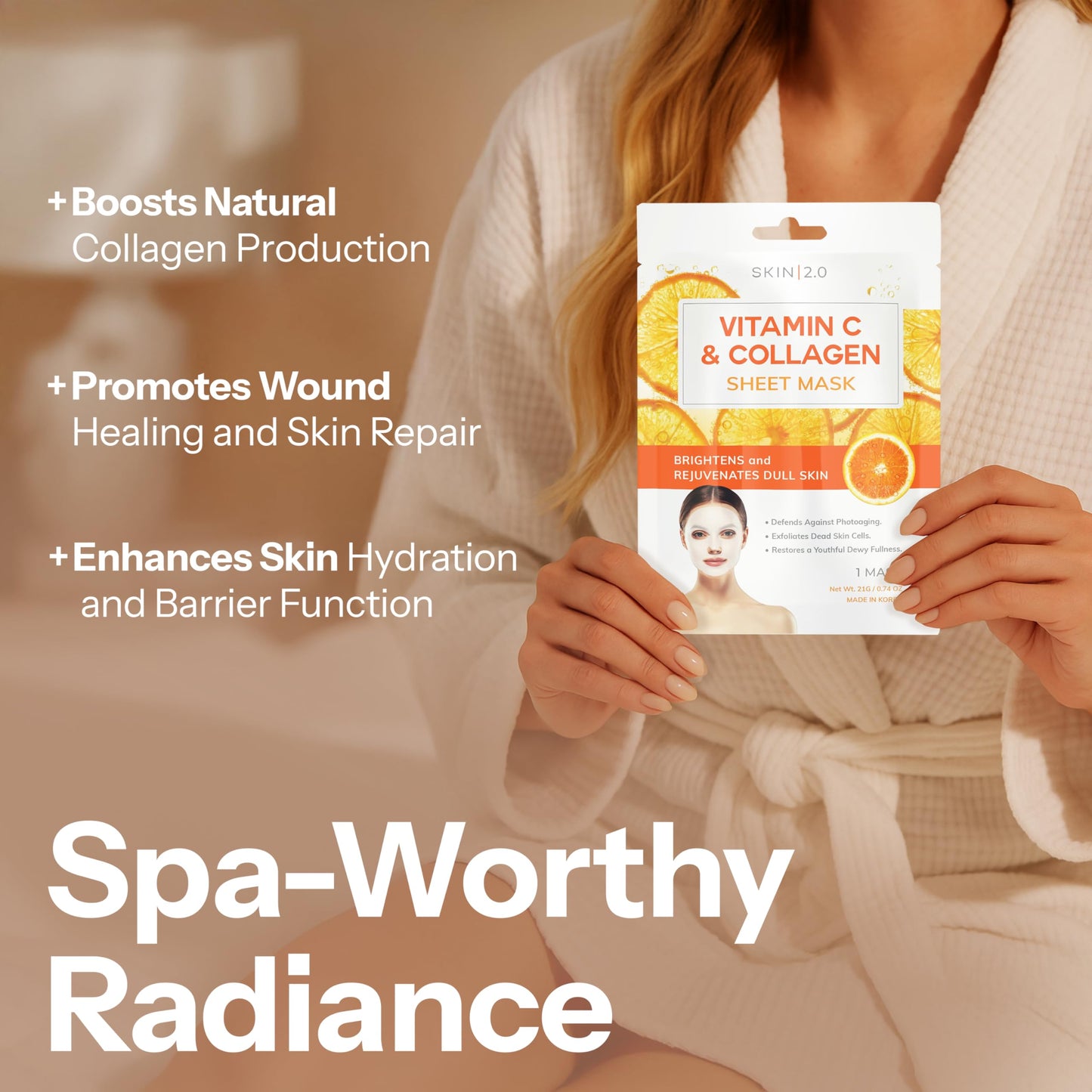 Skin 2.0 Hyaluronic Acid & Collagen Sheet Mask