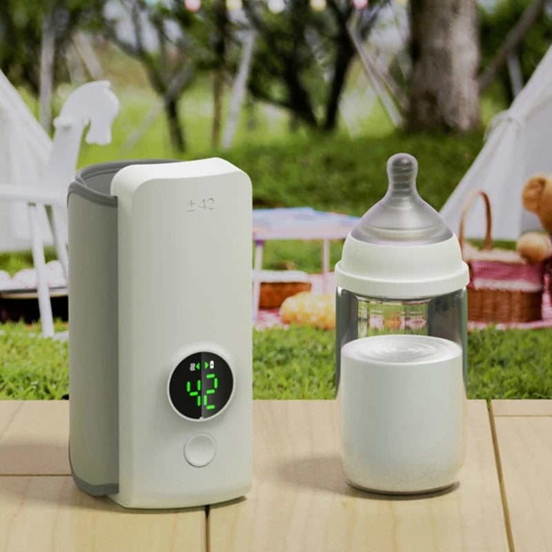 Warm & Go™ Portable Baby Bottle Warmer - Fast, Wireless, Travel Ready