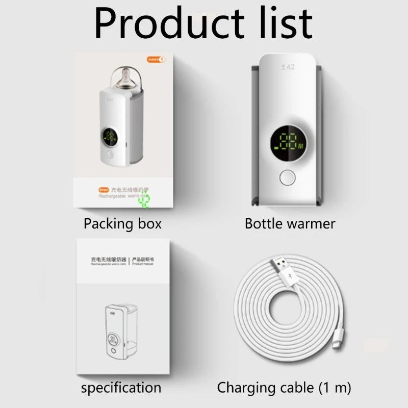 Warm & Go™ Portable Baby Bottle Warmer - Fast, Wireless, Travel Ready