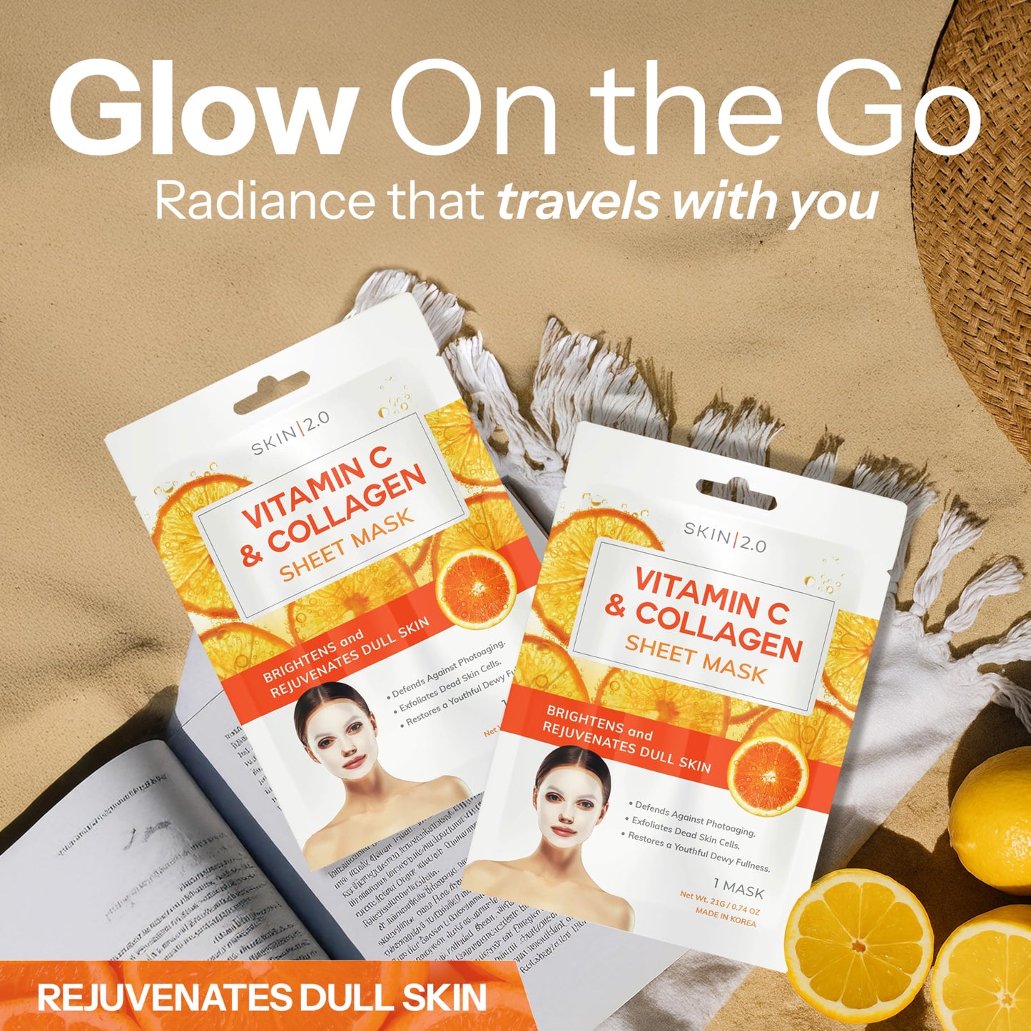 Skin 2.0 Hyaluronic Acid & Collagen Sheet Mask